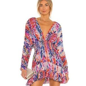 NWOT Misa Los Angeles chiara dress in feathers of corfu/rare-sold out